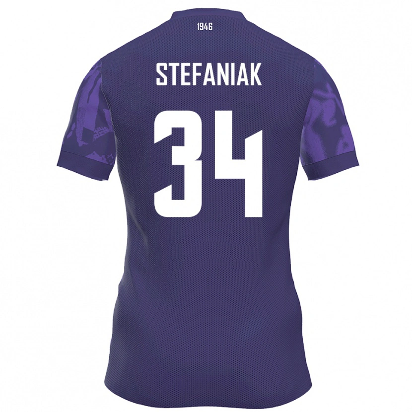 Danxen Heren Marvin Stefaniak #34 Paars Wit Thuisshirt Thuistenue 2025/26 T-Shirt België