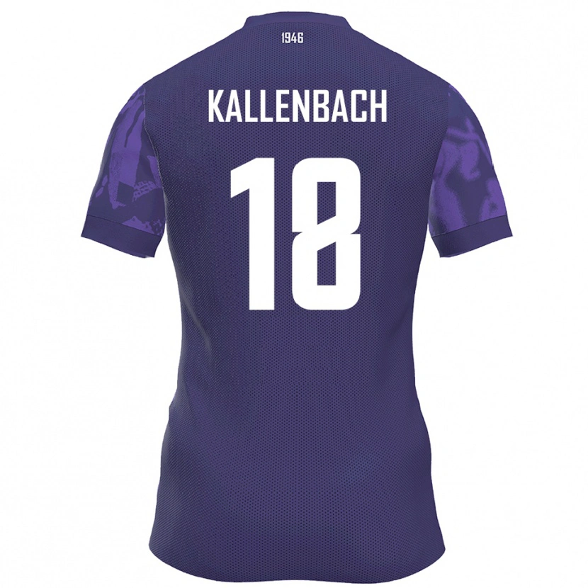 Danxen Heren William Kallenbach #18 Paars Wit Thuisshirt Thuistenue 2025/26 T-Shirt België