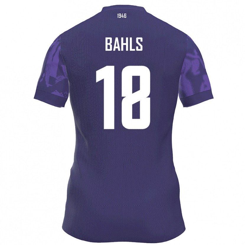 Danxen Heren Luca Bahls #18 Paars Wit Thuisshirt Thuistenue 2025/26 T-Shirt België