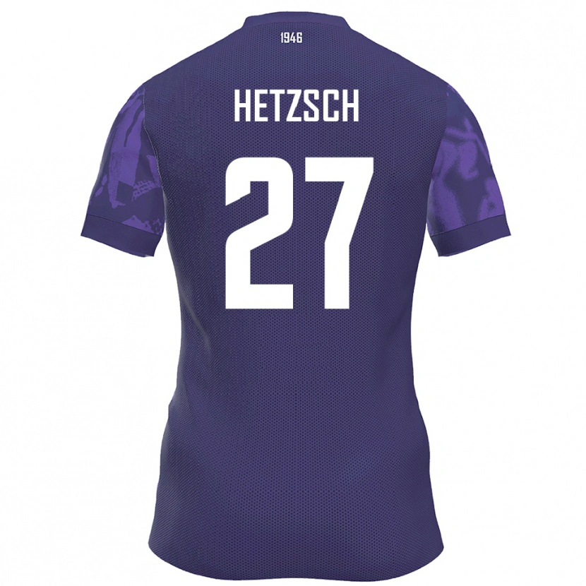 Danxen Heren Finn Hetzsch #27 Paars Wit Thuisshirt Thuistenue 2025/26 T-Shirt België