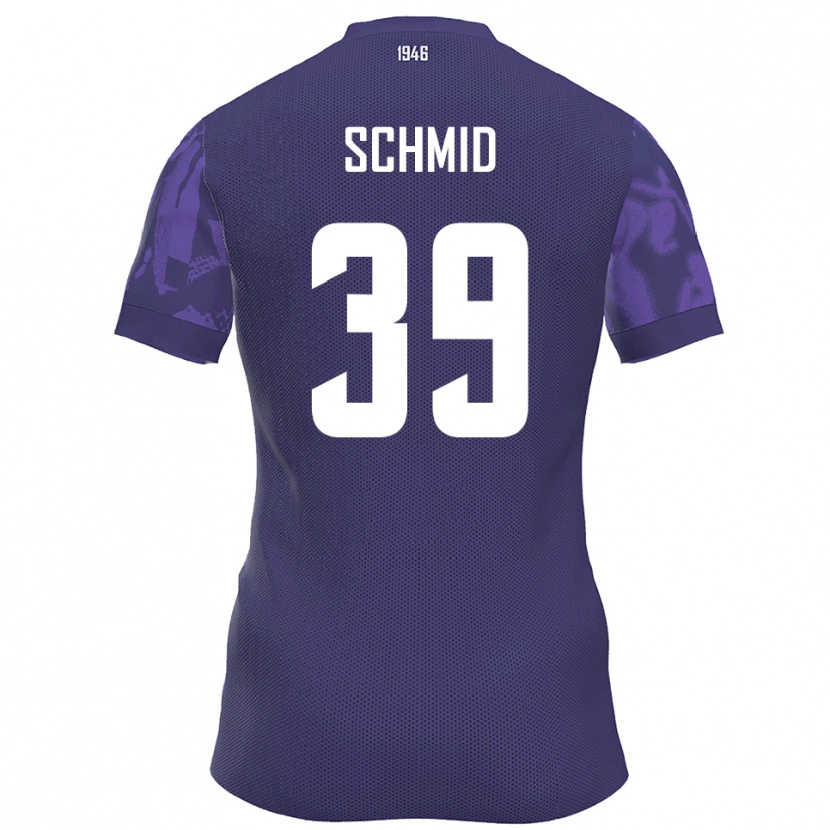 Danxen Heren Maximilian Schmid #39 Paars Wit Thuisshirt Thuistenue 2025/26 T-Shirt België