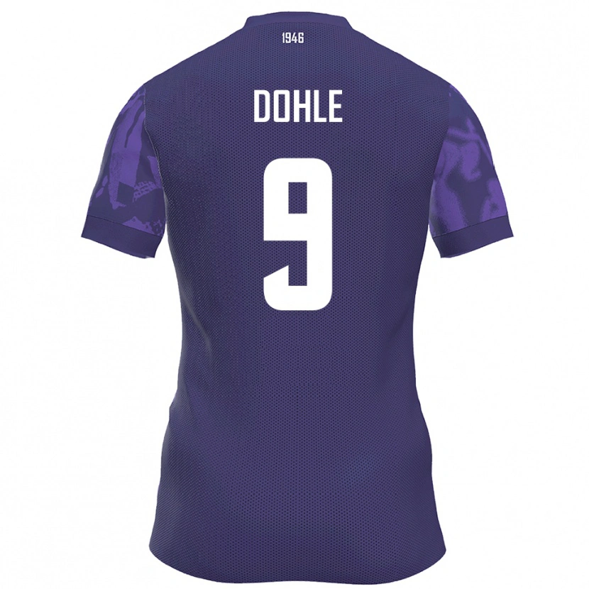Danxen Heren Leo Dohle #9 Paars Wit Thuisshirt Thuistenue 2025/26 T-Shirt België