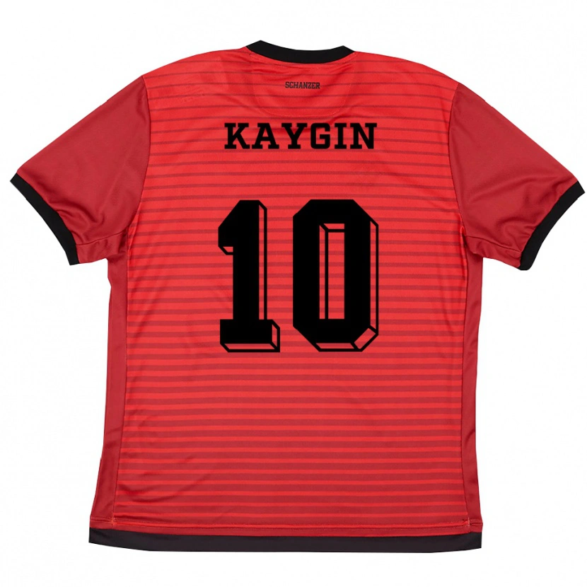 Danxen Heren Dennis Kaygin #10 Rood Zwart Thuisshirt Thuistenue 2025/26 T-Shirt België