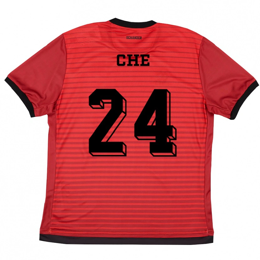 Danxen Heren Neo Che #24 Rood Zwart Thuisshirt Thuistenue 2025/26 T-Shirt België