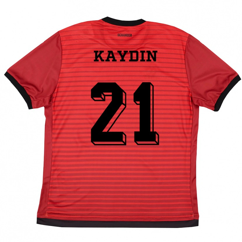 Danxen Heren Malik Kaydin #21 Rood Zwart Thuisshirt Thuistenue 2025/26 T-Shirt België