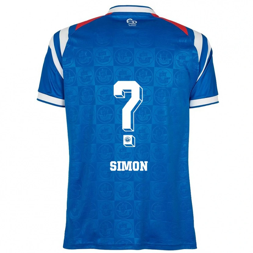 Danxen Heren Simon Von Lieres Und Wilkau #0 Blauw Wit Rood Thuisshirt Thuistenue 2025/26 T-Shirt België