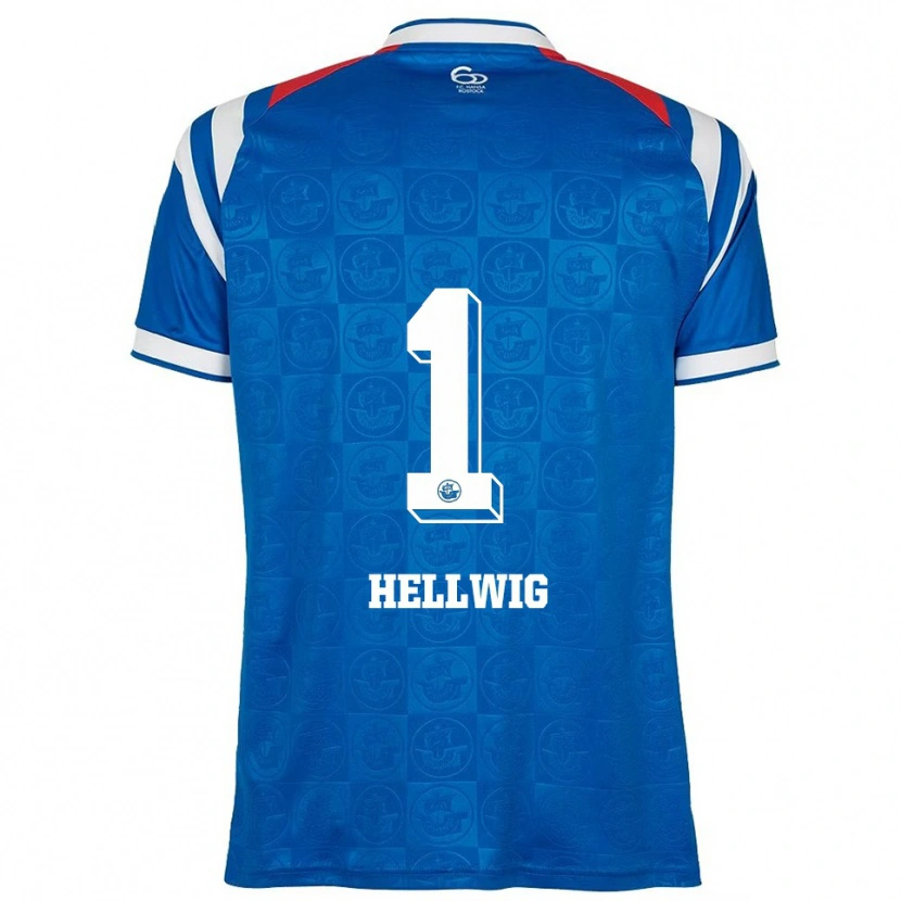 Danxen Heren Merle Hellwig #1 Blauw Wit Rood Thuisshirt Thuistenue 2025/26 T-Shirt België