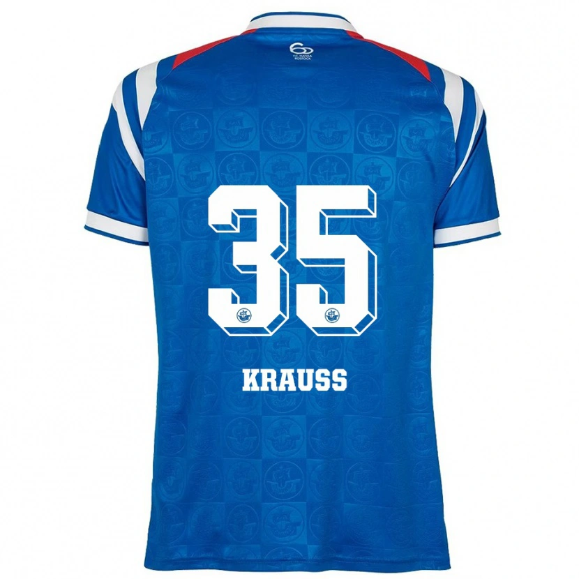 Danxen Heren Maximilian Krauß #35 Blauw Wit Rood Thuisshirt Thuistenue 2025/26 T-Shirt België