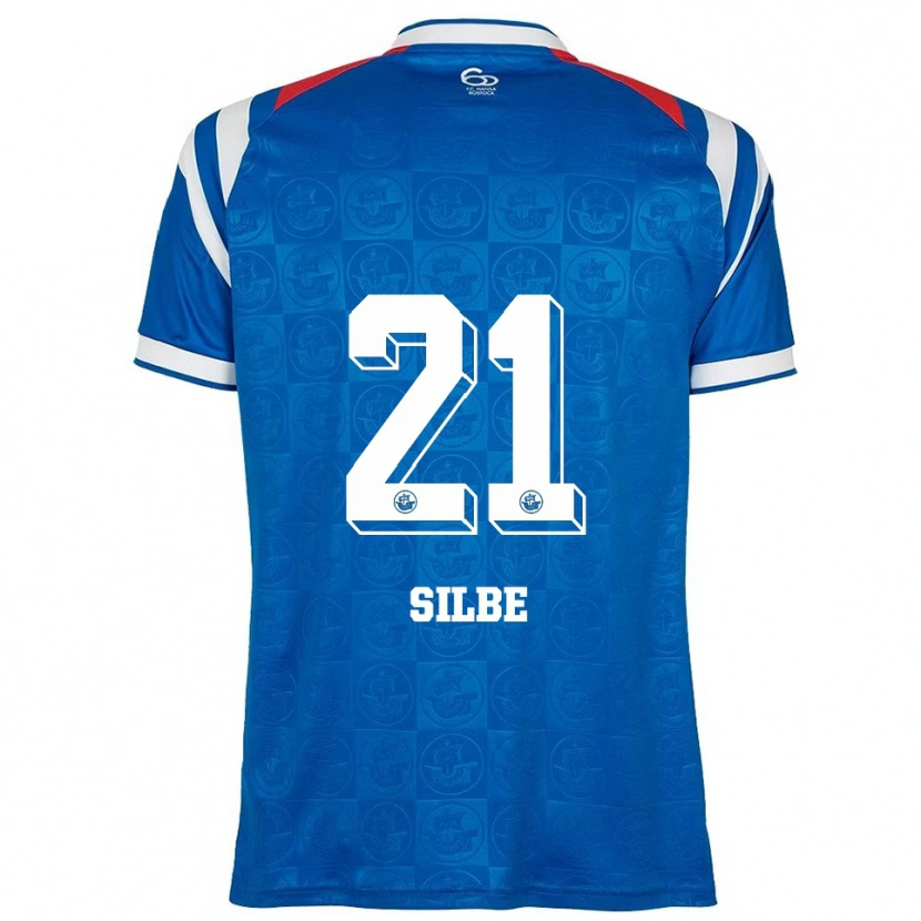 Danxen Heren Johanna Silbe #21 Blauw Wit Rood Thuisshirt Thuistenue 2025/26 T-Shirt België