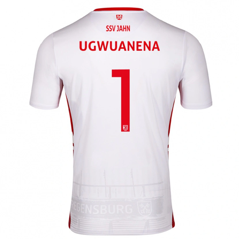 Danxen Heren Marvellous Ugwuanena #1 Wit Rood Thuisshirt Thuistenue 2025/26 T-Shirt België