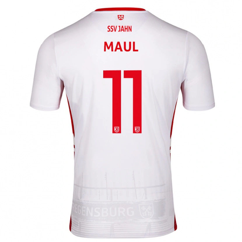 Danxen Heren Marco Maul #11 Wit Rood Thuisshirt Thuistenue 2025/26 T-Shirt België
