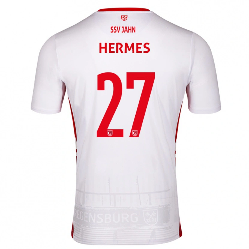 Danxen Heren Lucas Hermes #27 Wit Rood Thuisshirt Thuistenue 2025/26 T-Shirt België