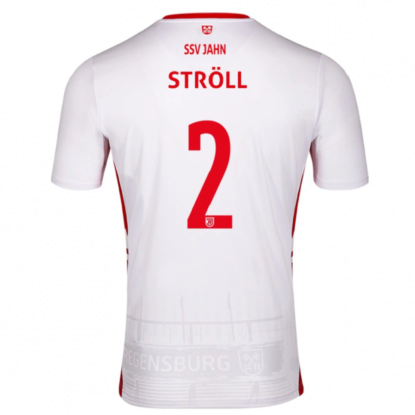 Danxen Heren Maurice Ströll #2 Wit Rood Thuisshirt Thuistenue 2025/26 T-Shirt België