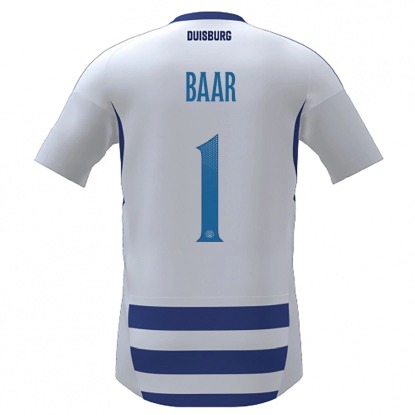 Danxen Heren Alina Baar #1 Wit Blauw Thuisshirt Thuistenue 2025/26 T-Shirt België