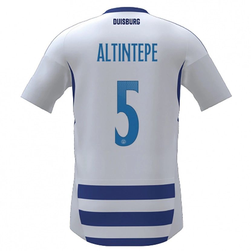 Danxen Heren Sükeyne Altintepe #5 Wit Blauw Thuisshirt Thuistenue 2025/26 T-Shirt België