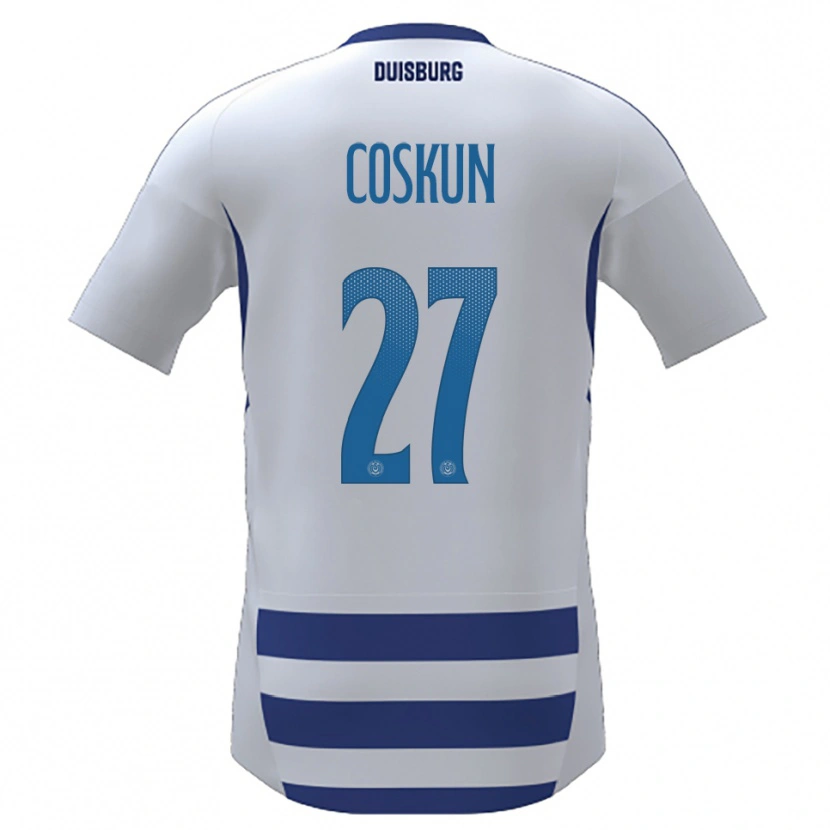 Danxen Heren Can Coskun #27 Wit Blauw Thuisshirt Thuistenue 2025/26 T-Shirt België