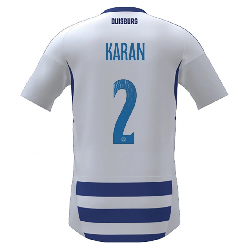 Danxen Heren Mikail Karan #2 Wit Blauw Thuisshirt Thuistenue 2025/26 T-Shirt België