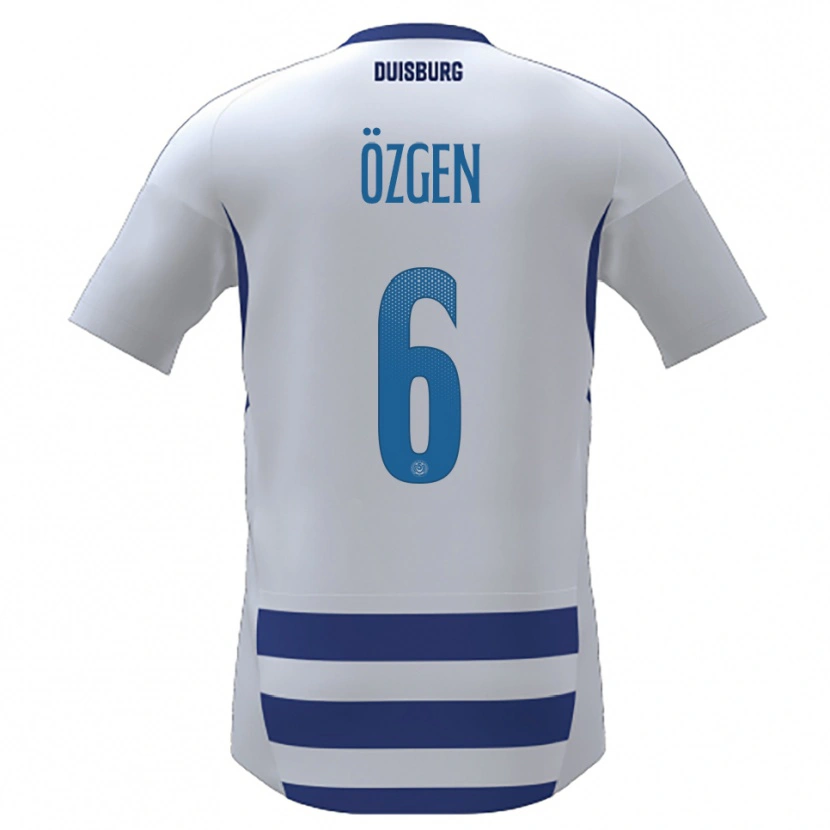 Danxen Heren Mirac Özgen #6 Wit Blauw Thuisshirt Thuistenue 2025/26 T-Shirt België