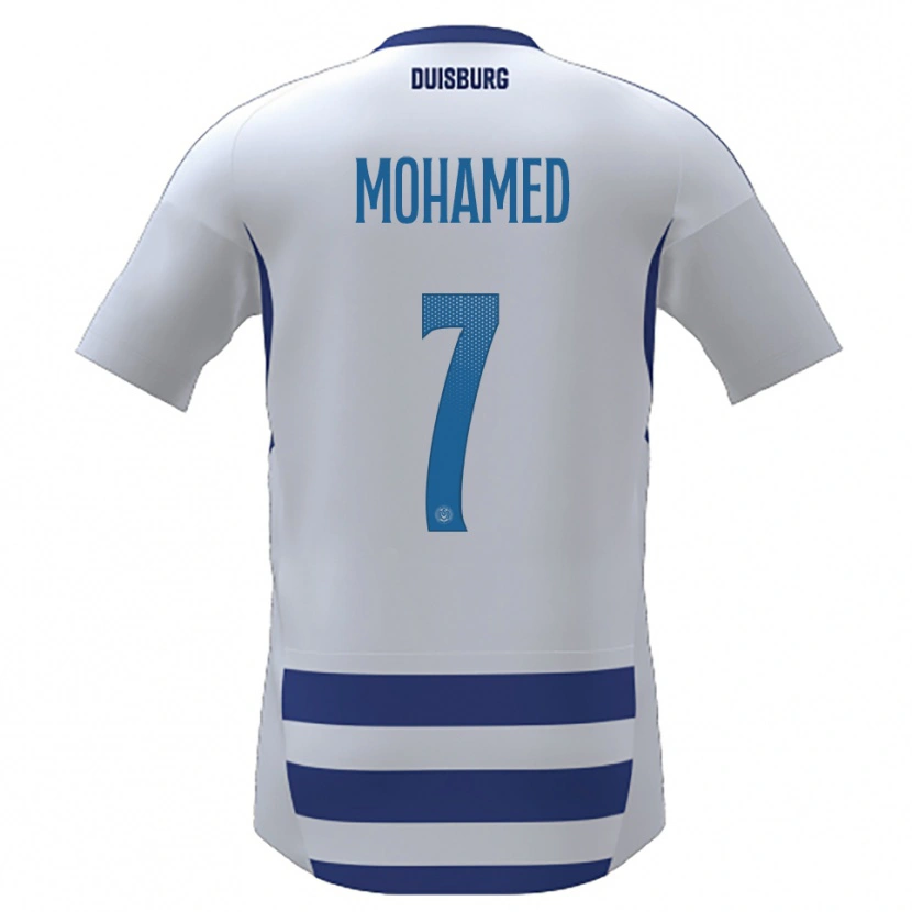 Danxen Heren Diyar Mohamed #7 Wit Blauw Thuisshirt Thuistenue 2025/26 T-Shirt België