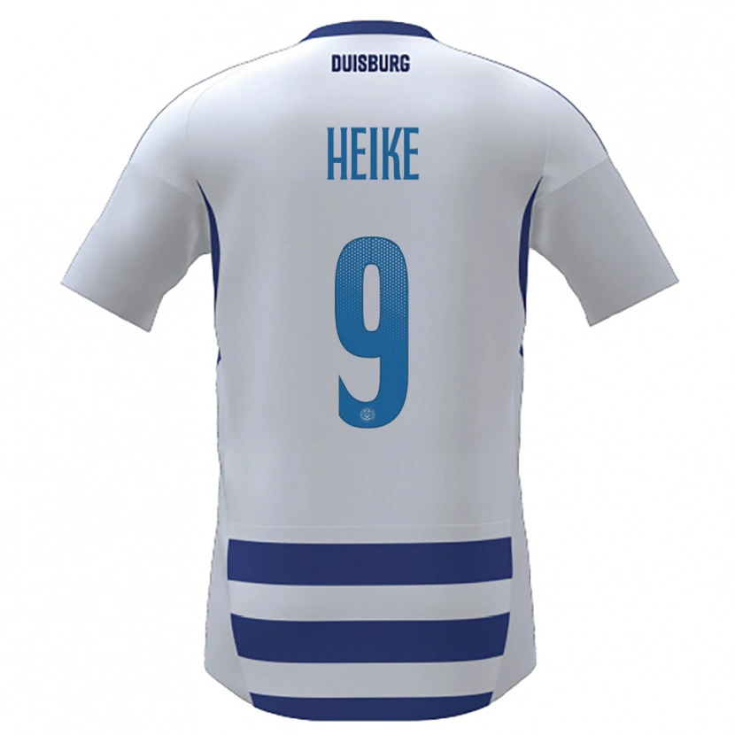 Danxen Heren Tim Heike #9 Wit Blauw Thuisshirt Thuistenue 2025/26 T-Shirt België