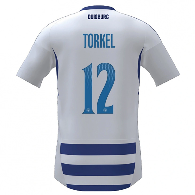 Danxen Heren Henri Torkel #12 Wit Blauw Thuisshirt Thuistenue 2025/26 T-Shirt België