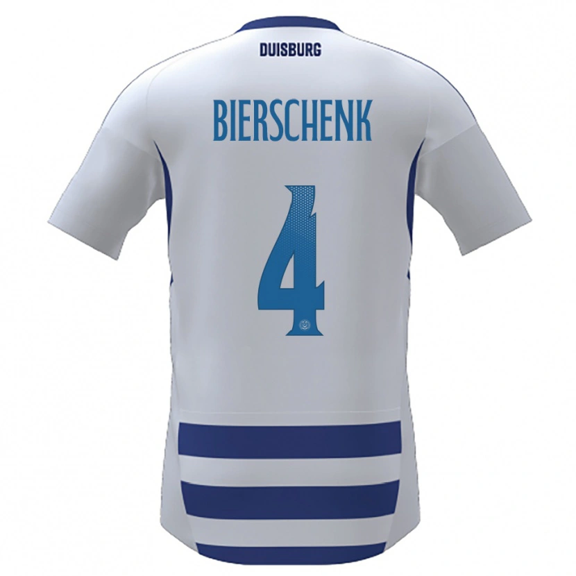 Danxen Heren Julian Bierschenk #4 Wit Blauw Thuisshirt Thuistenue 2025/26 T-Shirt België