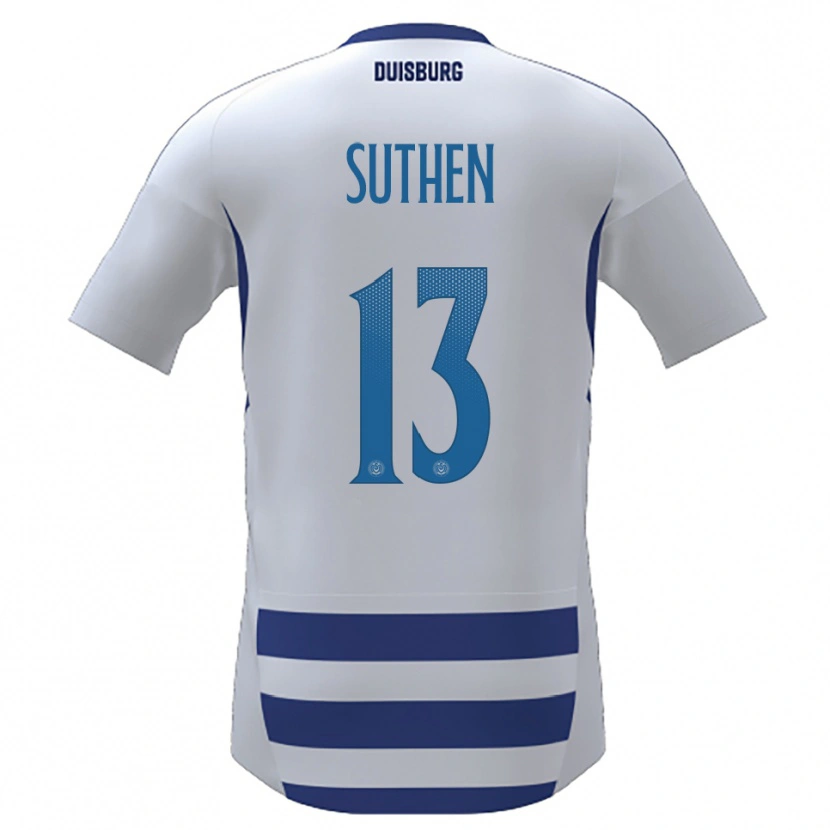 Danxen Heren Dion Suthen #13 Wit Blauw Thuisshirt Thuistenue 2025/26 T-Shirt België