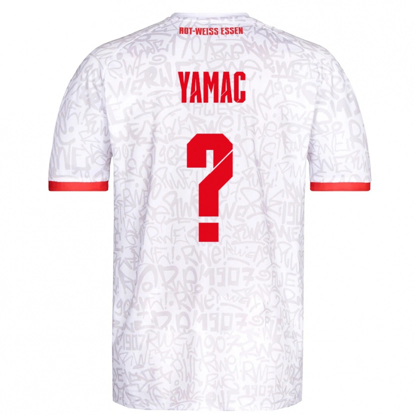 Danxen Heren Ensar Yamac #0 Wit Rood Thuisshirt Thuistenue 2025/26 T-Shirt België