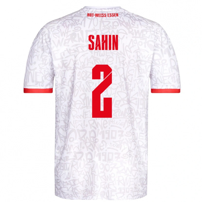 Danxen Heren Can Sahin #2 Wit Rood Thuisshirt Thuistenue 2025/26 T-Shirt België