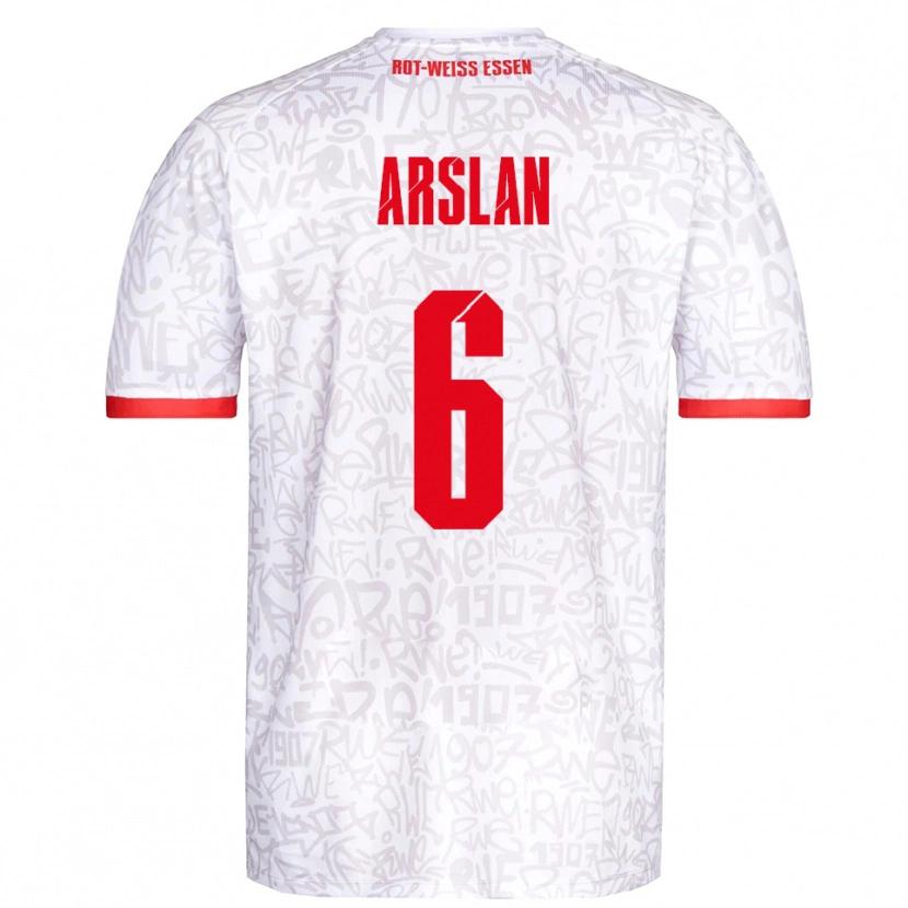 Danxen Heren Ahmet Arslan #6 Wit Rood Thuisshirt Thuistenue 2025/26 T-Shirt België