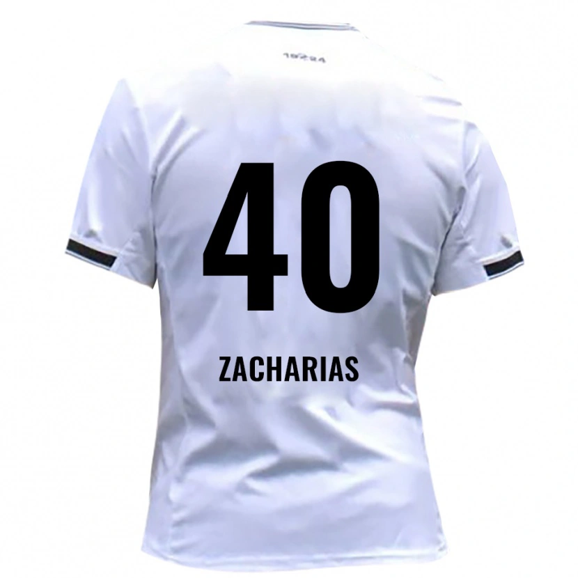 Danxen Heren Marlon Zacharias #40 Wit Rood Thuisshirt Thuistenue 2025/26 T-Shirt België