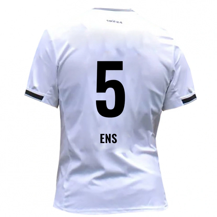 Danxen Heren Martin Ens #5 Wit Rood Thuisshirt Thuistenue 2025/26 T-Shirt België