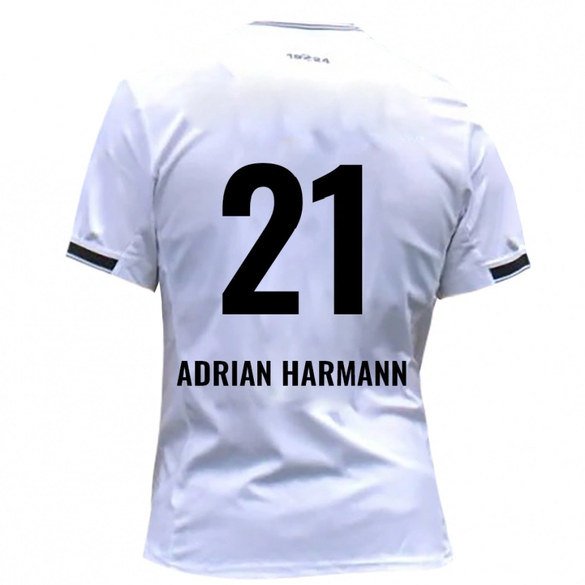 Danxen Heren Manuel Adrian Harmann #21 Wit Rood Thuisshirt Thuistenue 2025/26 T-Shirt België