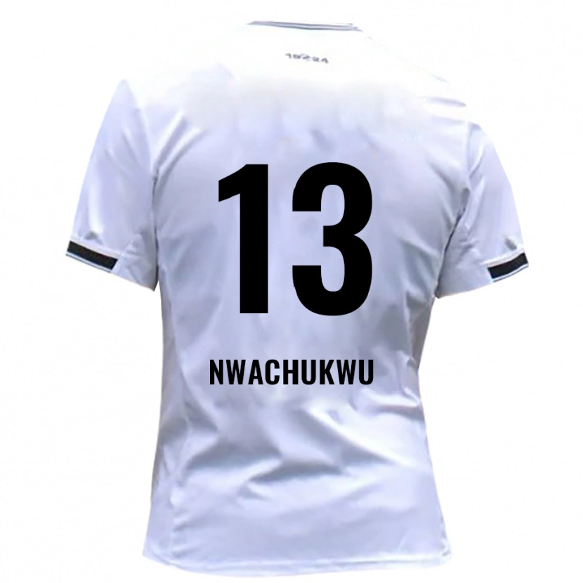 Danxen Heren Isaak Nwachukwu #13 Wit Rood Thuisshirt Thuistenue 2025/26 T-Shirt België