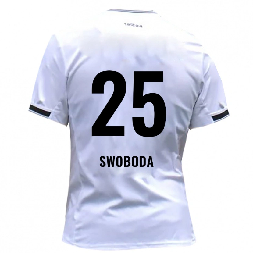 Danxen Heren Maurice Swoboda #25 Wit Rood Thuisshirt Thuistenue 2025/26 T-Shirt België