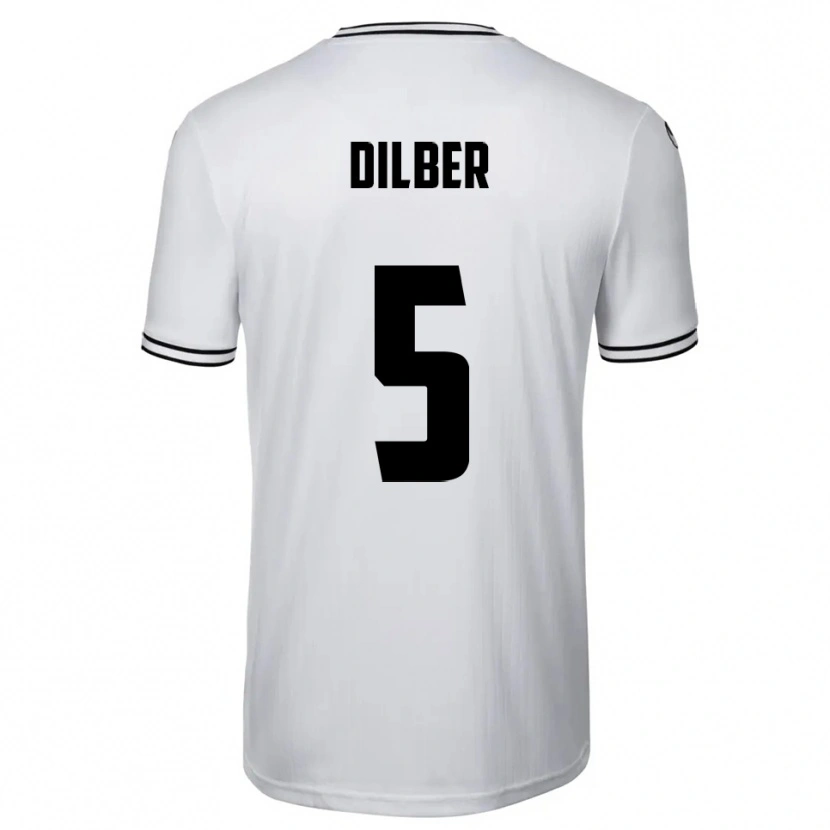 Danxen Heren Mirko Dilber #5 Wit Zwart Thuisshirt Thuistenue 2025/26 T-Shirt België