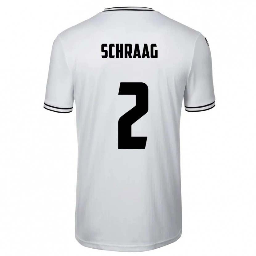 Danxen Heren Felix Schraag #2 Wit Zwart Thuisshirt Thuistenue 2025/26 T-Shirt België