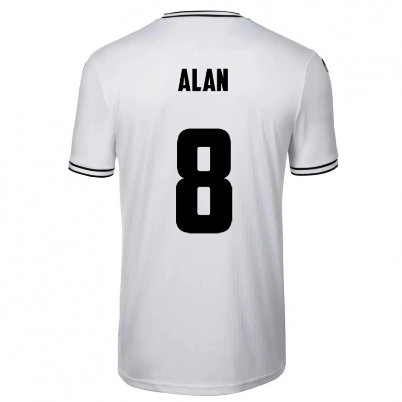 Danxen Heren Ali Alan #8 Wit Zwart Thuisshirt Thuistenue 2025/26 T-Shirt België