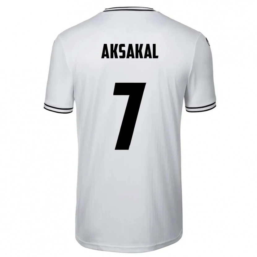 Danxen Heren Ensar Aksakal #7 Wit Zwart Thuisshirt Thuistenue 2025/26 T-Shirt België