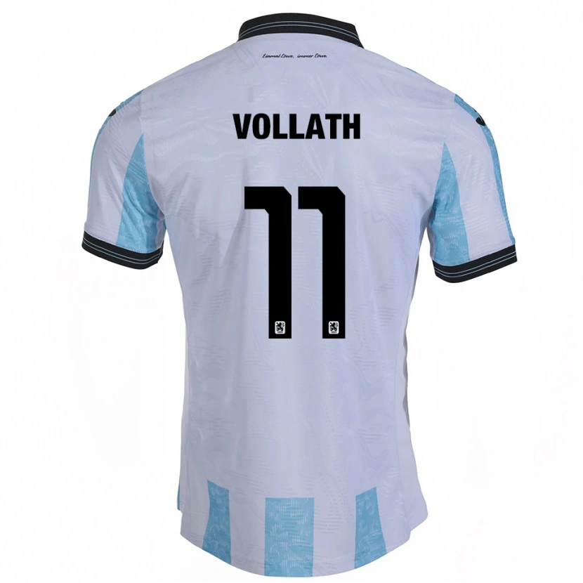 Danxen Heren René Vollath #11 Wit Hemelsblauw Thuisshirt Thuistenue 2025/26 T-Shirt België