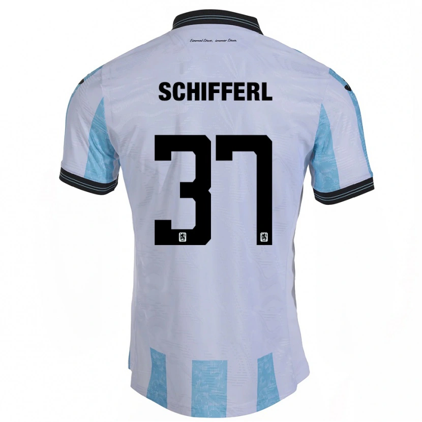 Danxen Heren Raphael Schifferl #37 Wit Hemelsblauw Thuisshirt Thuistenue 2025/26 T-Shirt België
