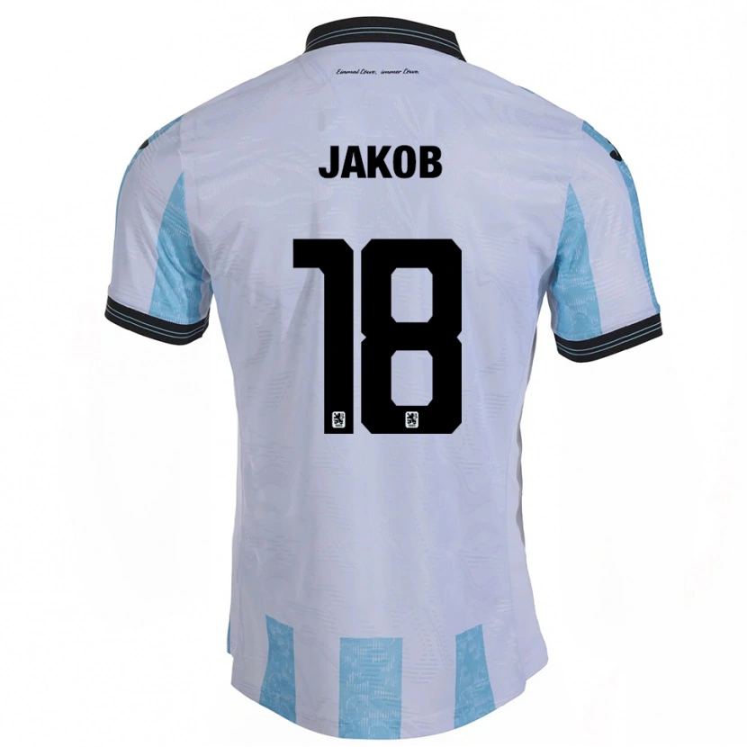 Danxen Heren Kilian Jakob #18 Wit Hemelsblauw Thuisshirt Thuistenue 2025/26 T-Shirt België