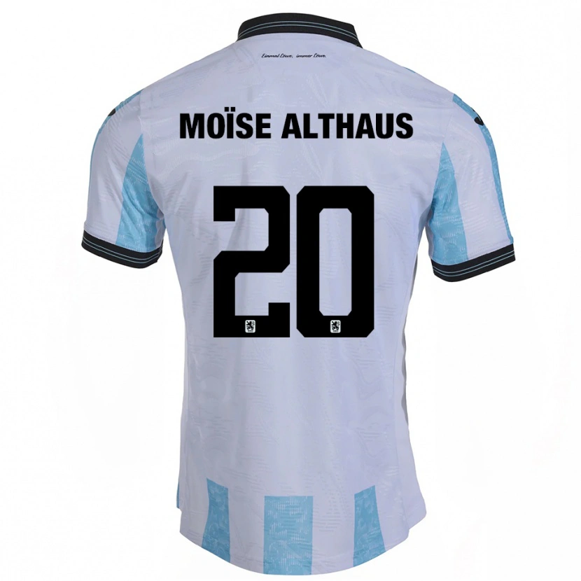 Danxen Heren Samuel Moïse Althaus #20 Wit Hemelsblauw Thuisshirt Thuistenue 2025/26 T-Shirt België