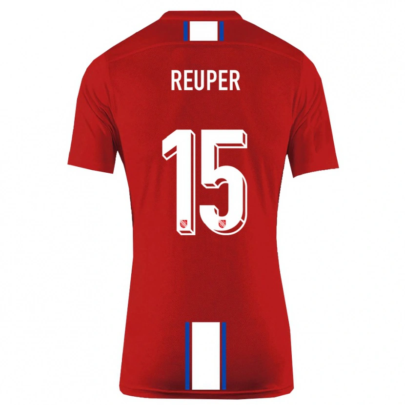 Danxen Heren Tim Reuper #15 Rood Wit Thuisshirt Thuistenue 2025/26 T-Shirt België