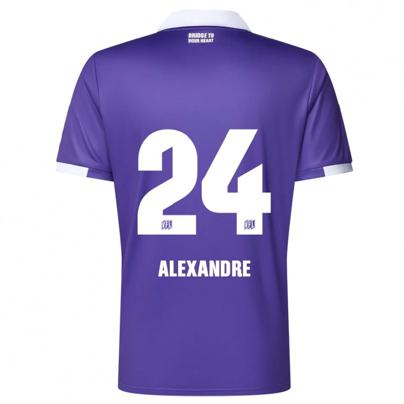 Danxen Heren Tyron Alexandre #24 Paars Wit Thuisshirt Thuistenue 2025/26 T-Shirt België