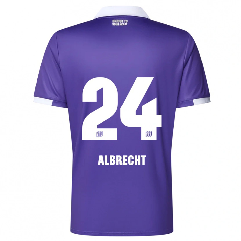 Danxen Heren Fabian Albrecht #24 Paars Wit Thuisshirt Thuistenue 2025/26 T-Shirt België