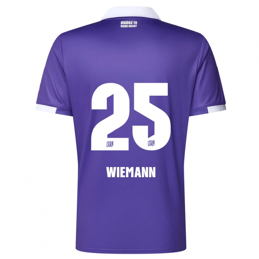 Danxen Heren Niklas Wiemann #25 Paars Wit Thuisshirt Thuistenue 2025/26 T-Shirt België