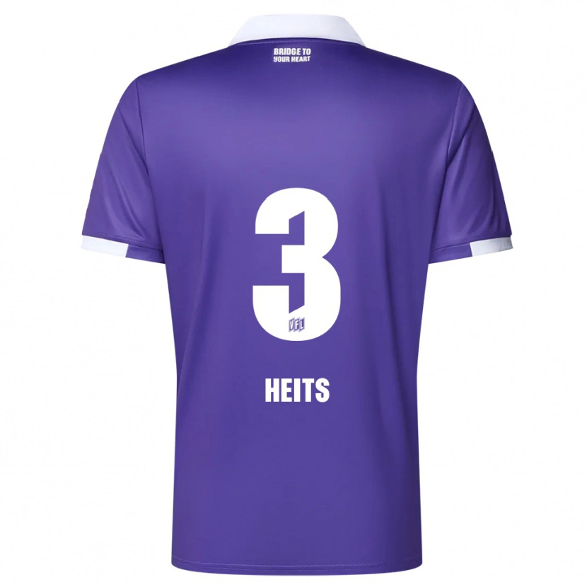 Danxen Heren Lasse Heits #3 Paars Wit Thuisshirt Thuistenue 2025/26 T-Shirt België