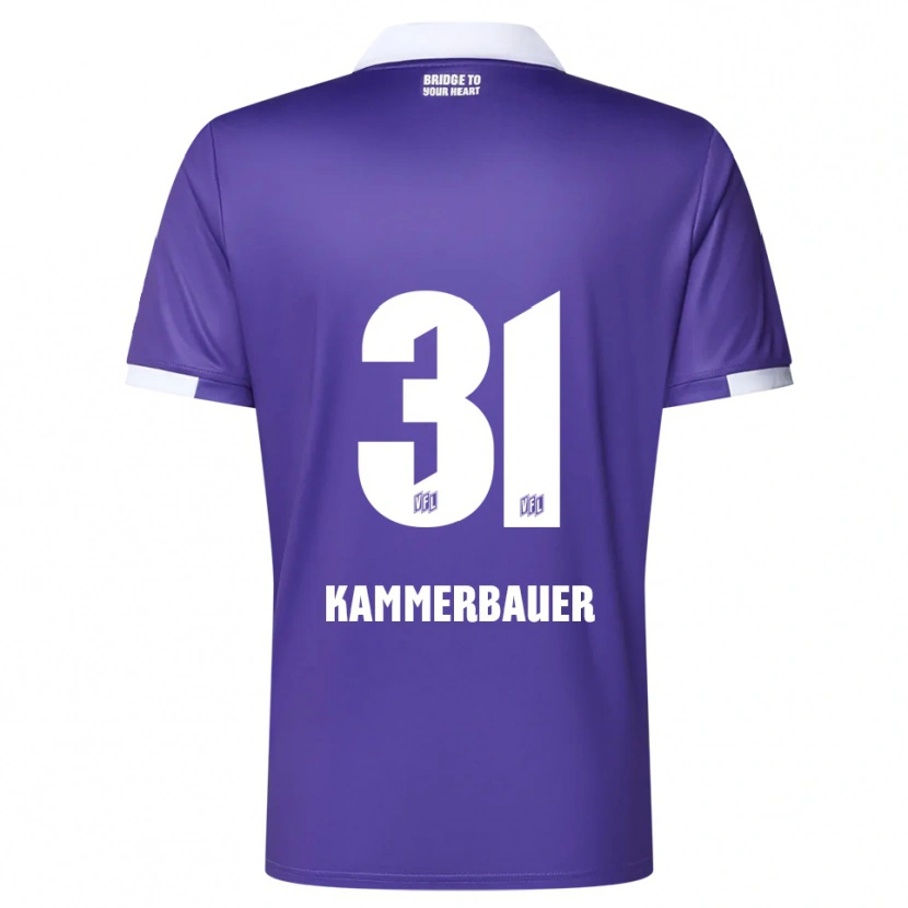 Danxen Heren Patrick Kammerbauer #31 Paars Wit Thuisshirt Thuistenue 2025/26 T-Shirt België