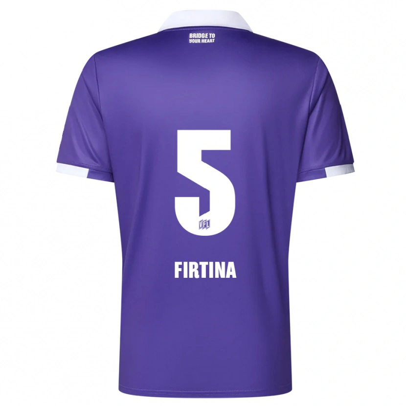 Danxen Heren Taha Firtina #5 Paars Wit Thuisshirt Thuistenue 2025/26 T-Shirt België